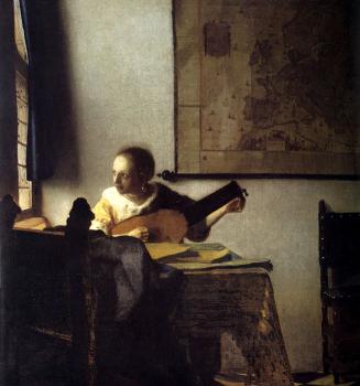 Johannes Vermeer : Woman with a Lute